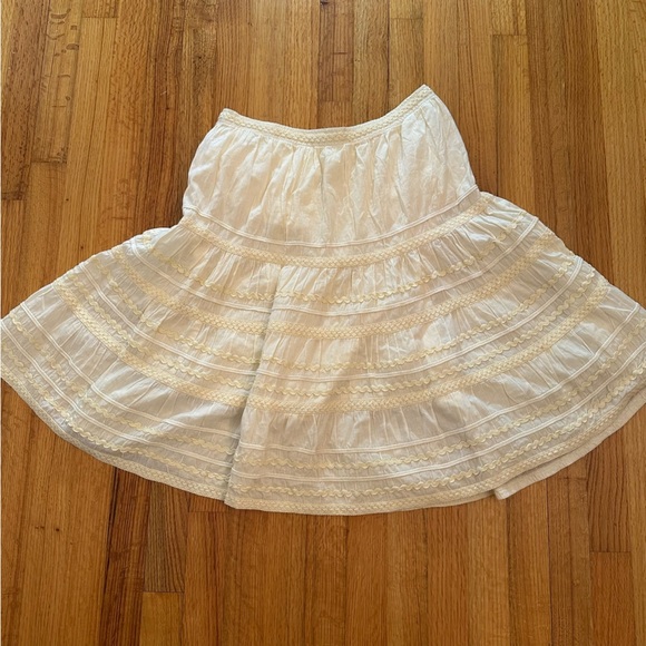 For The Republic pale yellow  skirt Size 10 (z) - Picture 3 of 12